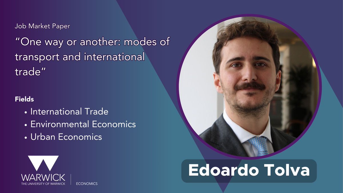 Edoardo's (<a href="/EdoardoTolva/">Edoardo Tolva</a>) job market paper uses the Russian airspace closure as a quasi-experiment to estimate the elasticity between transport modes and develops a model to measure its impact on welfare. Find out more: buff.ly/4hTFEEZ 

#EconJobMarket