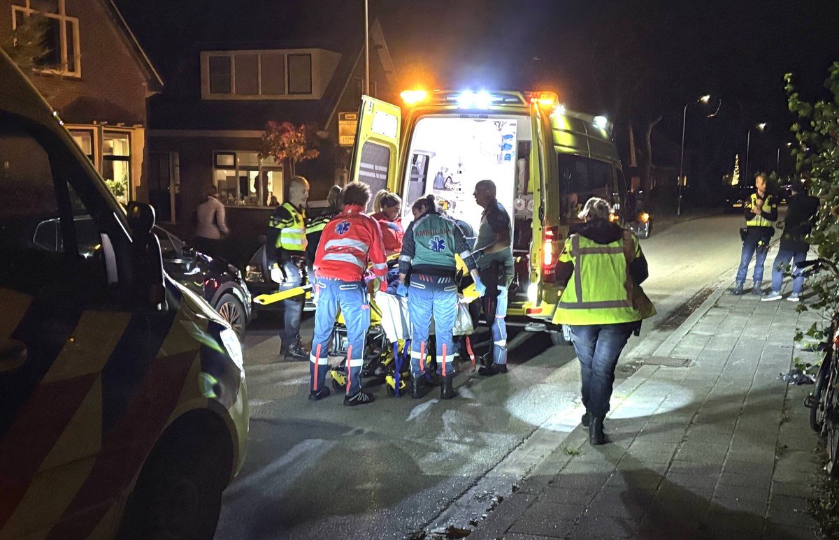 Ongeval met fietser op Kerkweg in Venhuizen