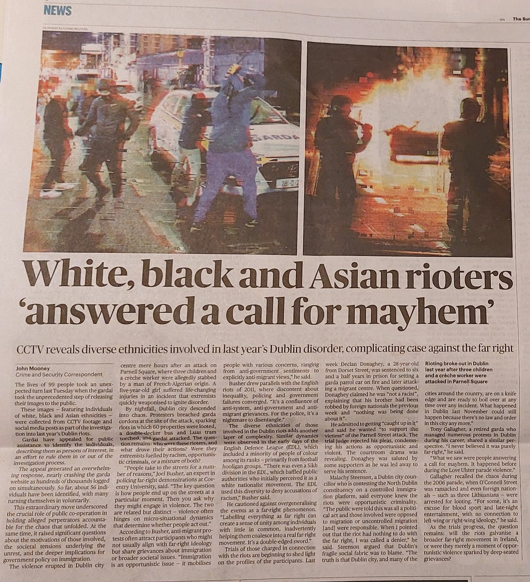 In a plot twist nobody except the "far-right" saw coming, the anti-immigrant riots in Dublin last year were perpetrated by...immigrants.