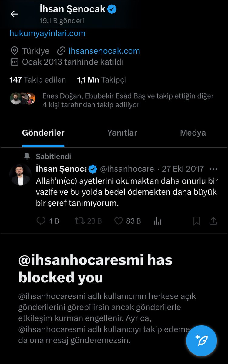 EnesYelgun's tweet photo. Hakaret etmedik. 
Sadece bir hakikati hatırlattık.
Bu durumda bloklamak acizlik göstergesidir.  
Siz muhaliflerinizi dinleyecek cesareti gösteremeyecek, kendiniz çalıp kendiniz oynayacaksınız öyle mi? https://t.co/bLqgazerQd