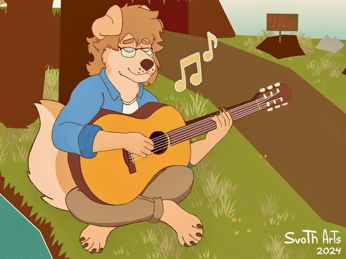 Strumming 🎸🎶

#furry #furryart #furryartist #furryfandom #furrys #WEBFISHING