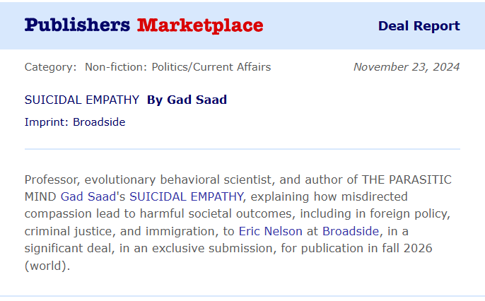 Gad Saad tweet media