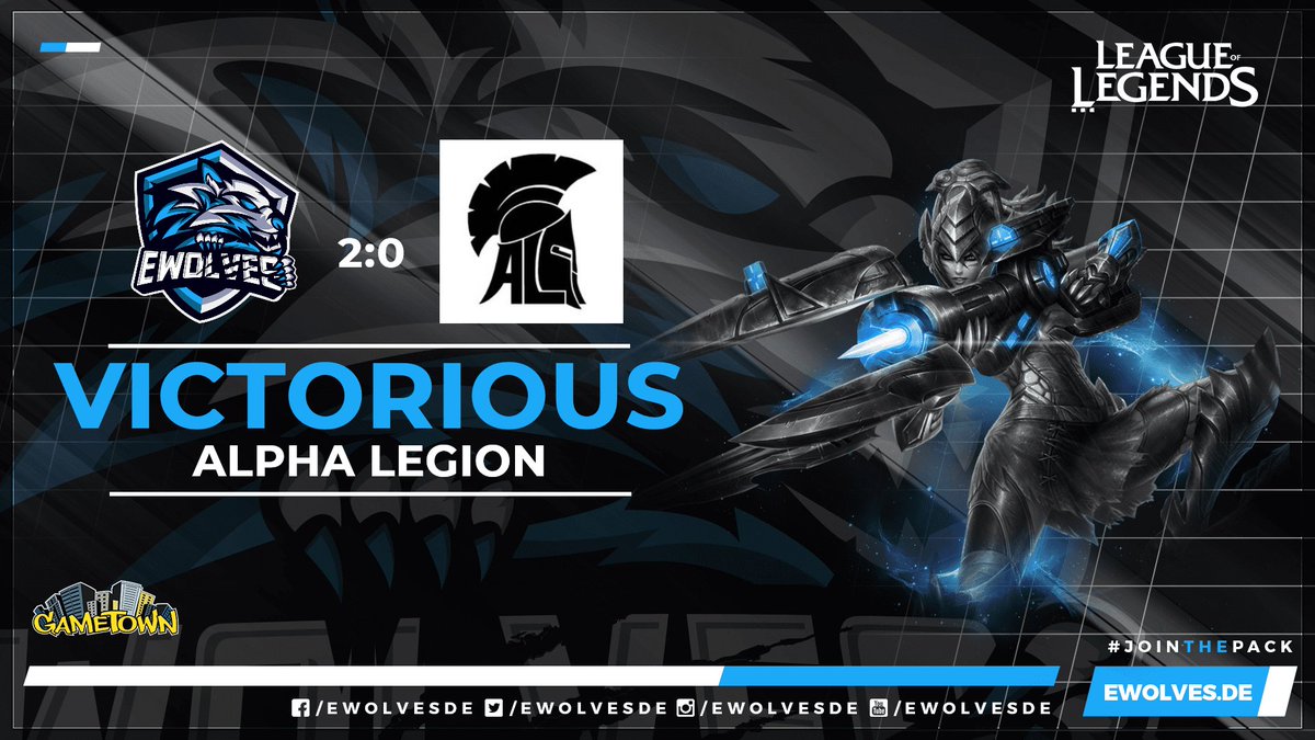 [#LeagueOfLegends]

Wir erhalten gegen <a href="/AlphaLegionLoL/">Alpha Legion</a> einen def Win.

Somit beenden wir den Split auf dem 2. Platz.

Wir sehen uns dann bei den Playoffs!