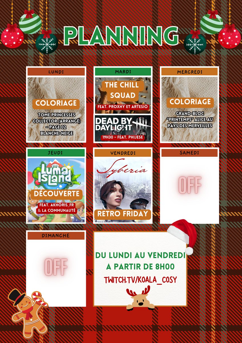 Le Planning est là ! ❤️