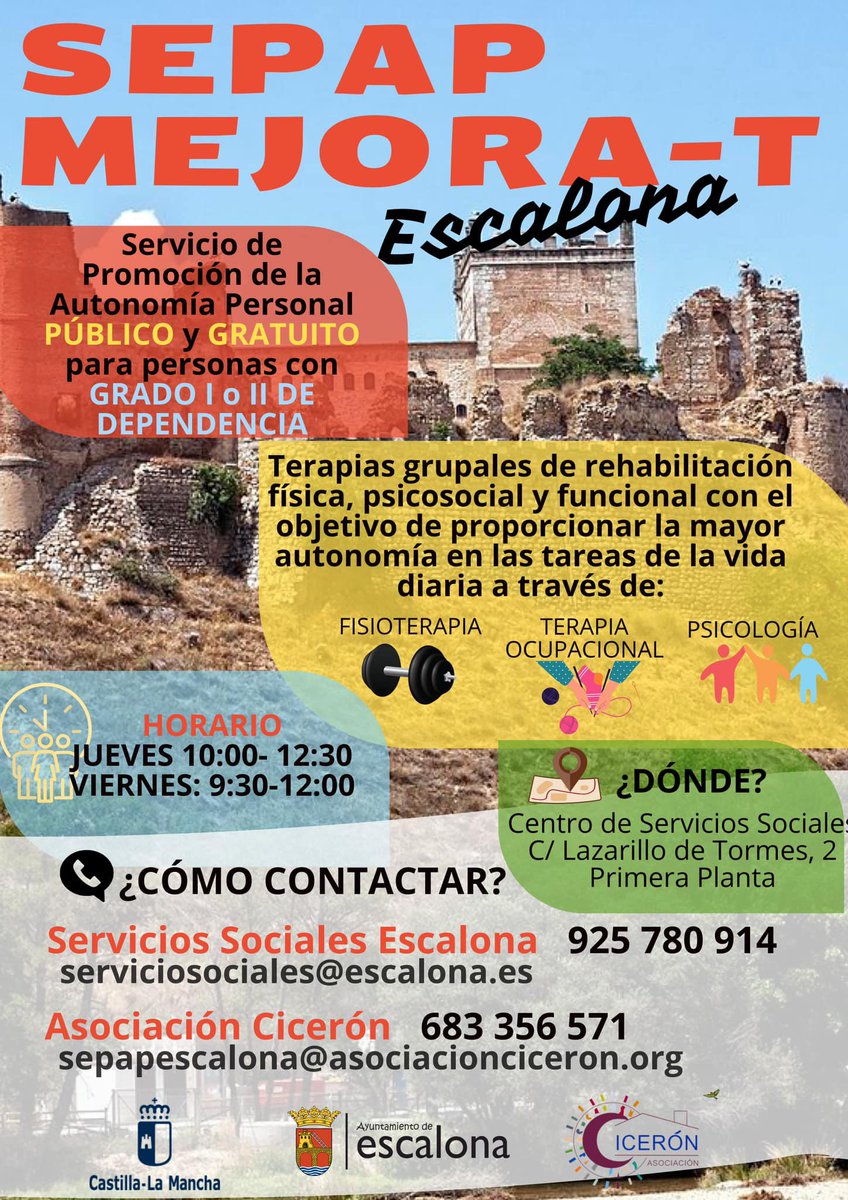 🆕 Visita de la Junta Directiva de la Asociación al SEPAP Mejora-T Escalona que gestiona Cicerón en la localidad.

👥 Reunión con el Ayuntamiento, Servicios Sociales y profesionales.

Más info 👇🏻
asociacionciceron.org/visita-de-la-j…