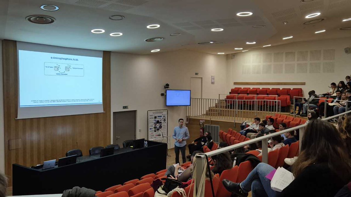 AdrianLopezFra's tweet photo. Happy to be back at the Palais du Pharo for the Journées Méditerranéennes des Jeunes Chercheurs, presenting our work entitled "Stereoselective Synthesis of Tetrasubstituted α-Aminophosphonic Acid Derivatives: A Computational Perspective". Big thanks to the organizers! #JMJC2024 https://t.co/NaSaZT3xx1