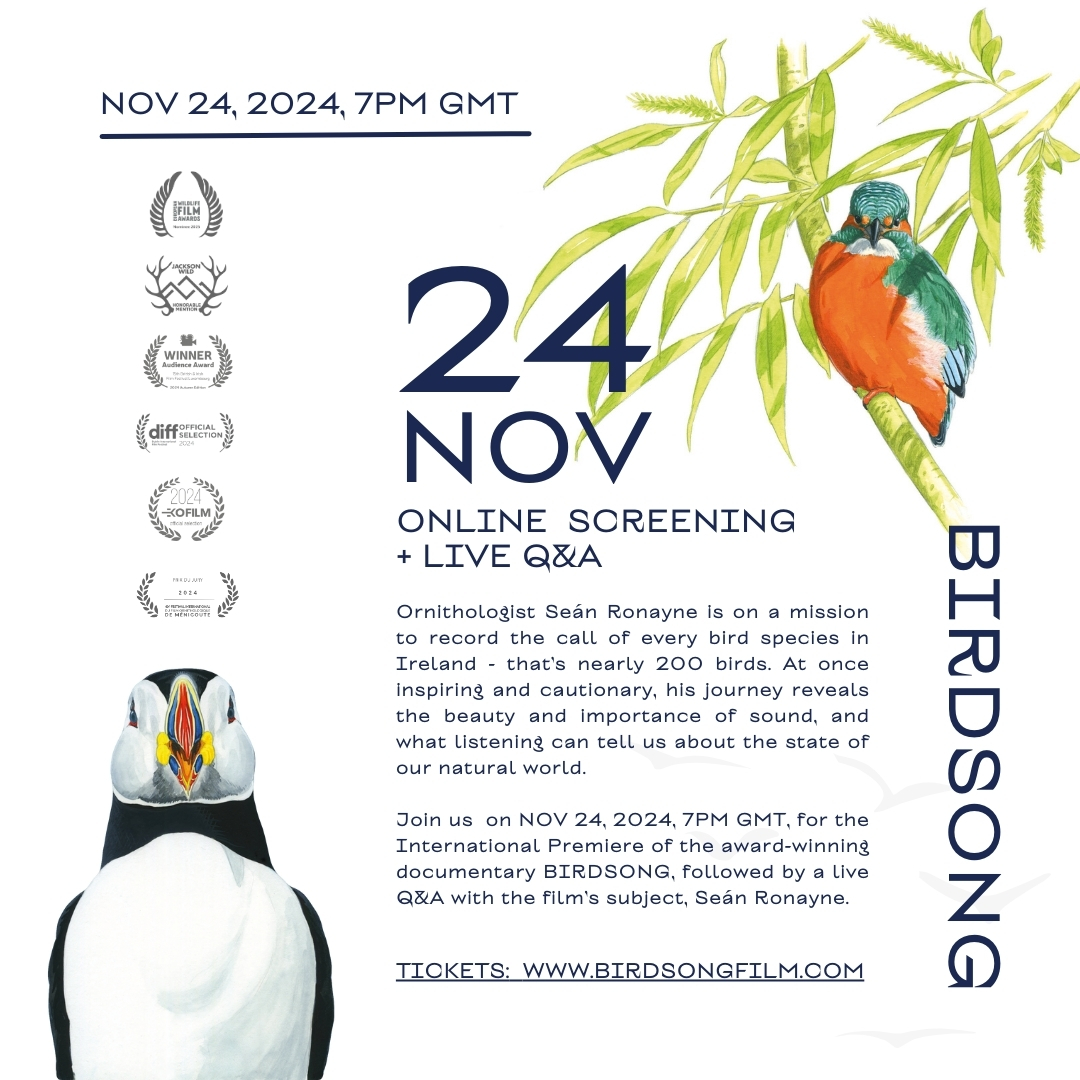 Kathleen Harris (@kathleencharris) on Twitter photo A huge thank you to <a href="/SoundsIrish/">Irish Wildlife Sounds (SeĆ”n Ronayne)</a>, <a href="/OldDerekOConnor/">Derek O'Connor</a> and everyone who joined us for our Online International Screening of BIRDSONG. We had a ball š A huge thank you to <a href="/SoundsIrish/">Irish Wildlife Sounds (SeĆ”n Ronayne)</a>, <a href="/OldDerekOConnor/">Derek O'Connor</a> and everyone who joined us for our Online International Screening of BIRDSONG. We had a ball š