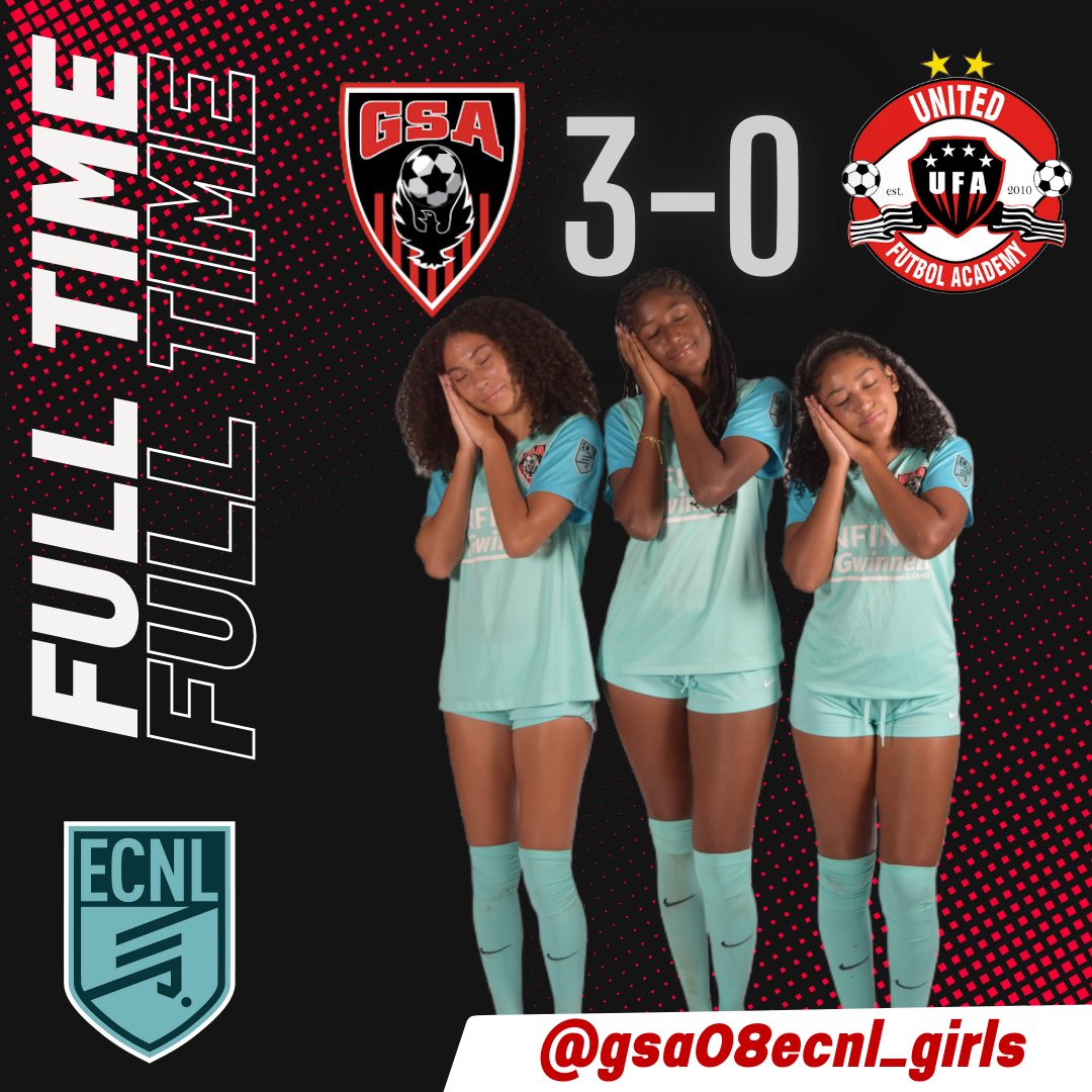 Great team effort to put away 3 against UFA. 

Two more regular season games and then the focus shifts to showcases. 

<a href="/ImCollegeSoccer/">College Soccer Truth ™</a> <a href="/ImYouthSoccer/">ECNL/GA/Recruiting/College Soccer</a> <a href="/ECNLSoutheast/">ECNL Southeast Girls</a> <a href="/TheECNL/">The ECNL</a> <a href="/TopDrawerSoccer/">TopDrawerSoccer</a> <a href="/PrepSoccer/">Prep Soccer ⚽️</a> <a href="/TheSoccerWire/">SoccerWire</a>