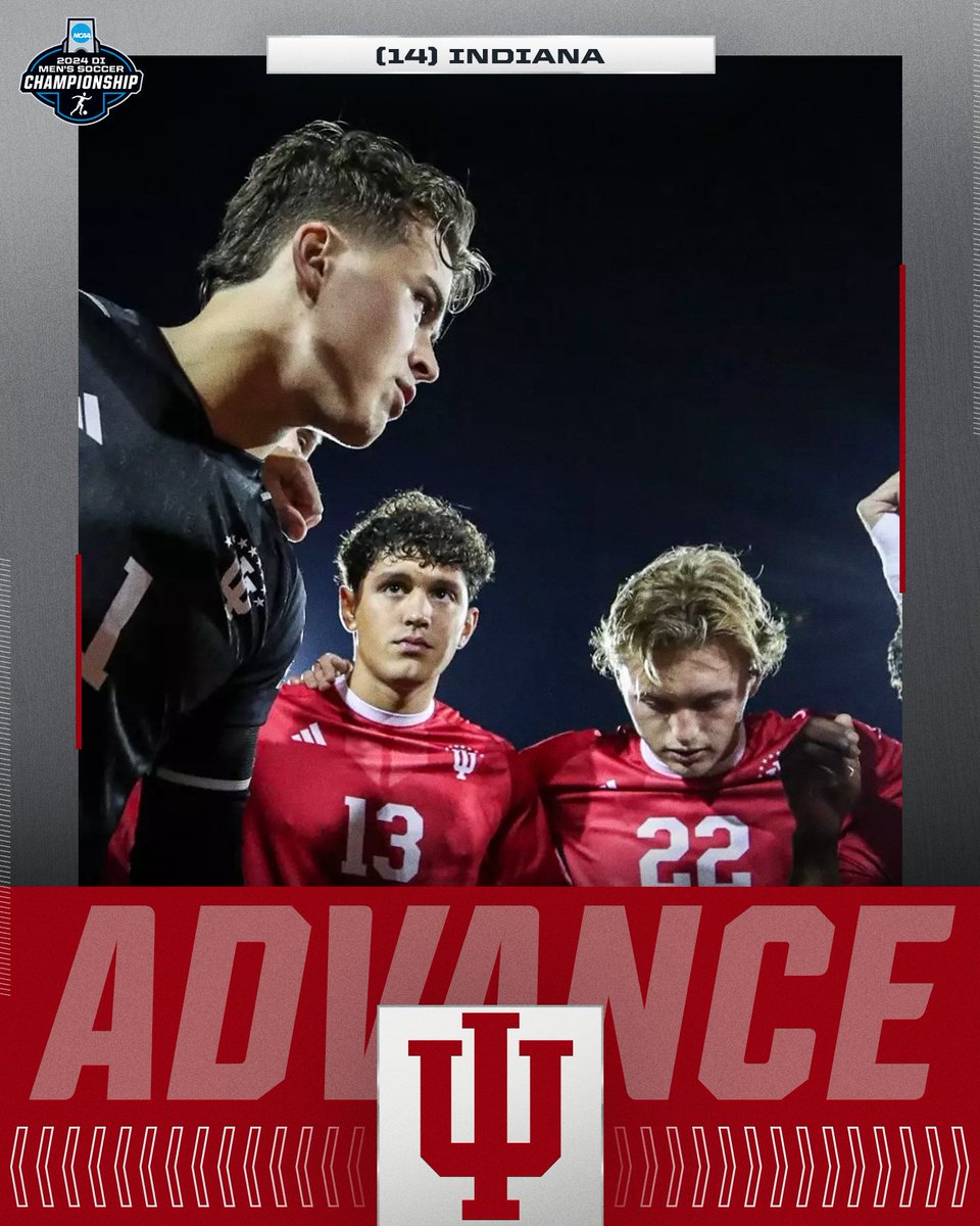 NCAA Soccer (@ncaasoccer) on Twitter photo HOOSIERS HEAD ON TO THE NEXT ROUND
(14) <a href="/IndianaMSOC/">Indiana Men's Soccer</a> defeats Akron, 2-1, to advance to the next round of the 2024 NCAA Men’s Soccer Tournament.
#NCAASoccer HOOSIERS HEAD ON TO THE NEXT ROUND
(14) <a href="/IndianaMSOC/">Indiana Men's Soccer</a> defeats Akron, 2-1, to advance to the next round of the 2024 NCAA Men’s Soccer Tournament.
#NCAASoccer
