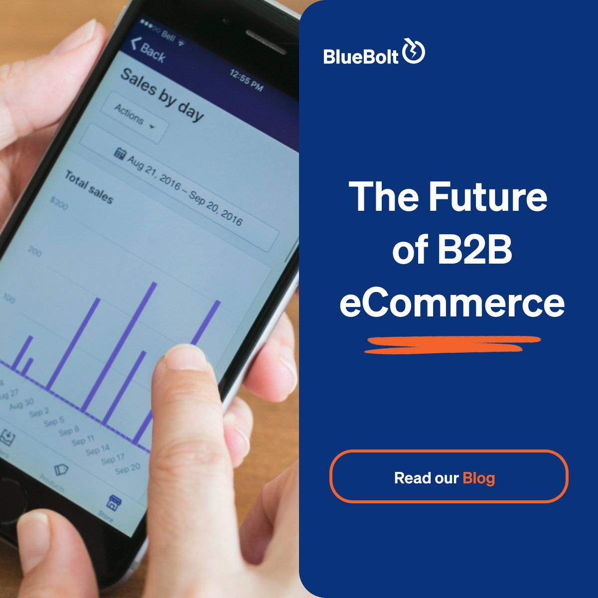 Global B2B eCommerce sales are expected to reach an astounding $25.65 trillion by 2028. Learn more: blueboltsolutions.com/the-future-of-…