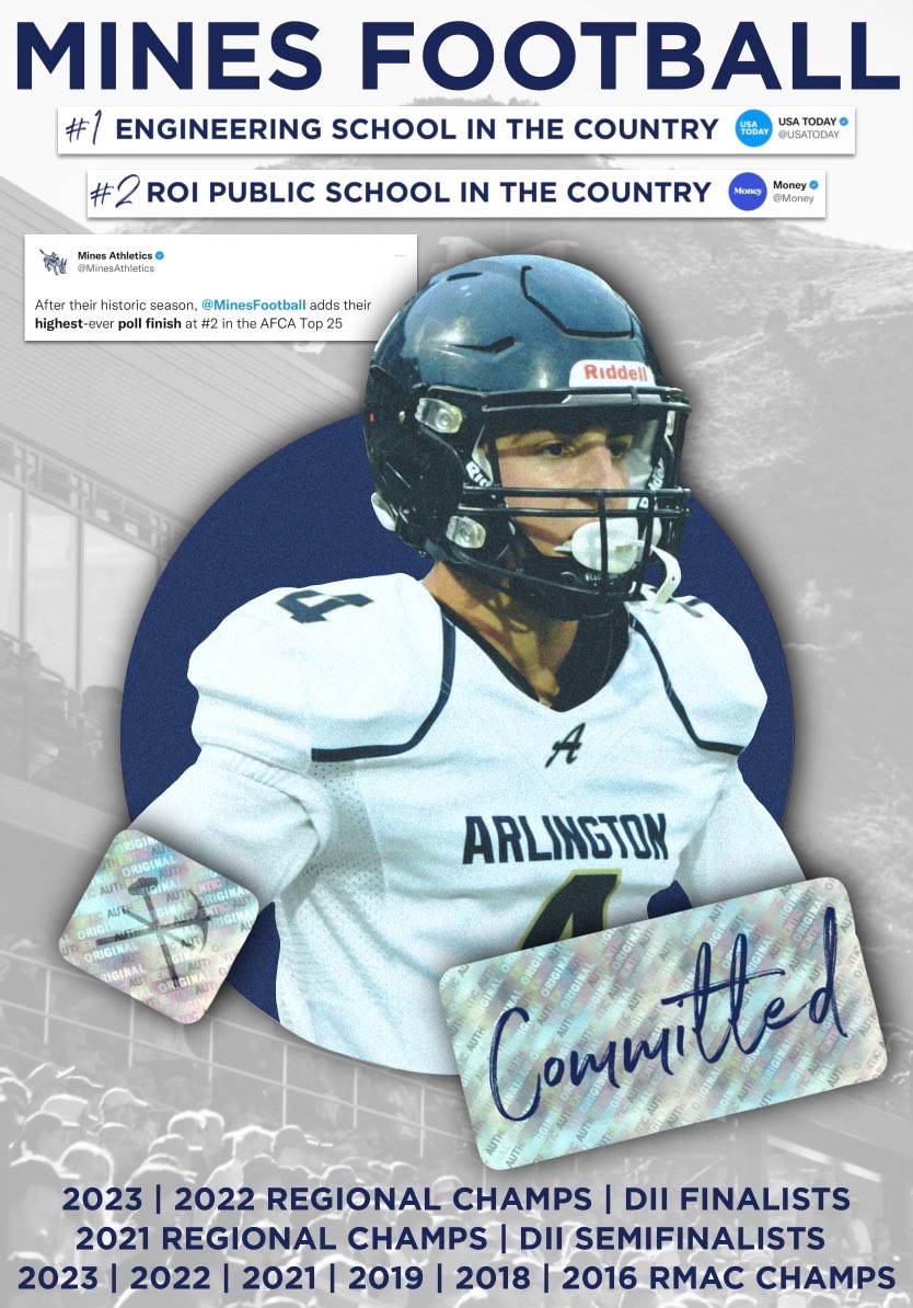 Jake Willis (@jaketwillis04) on Twitter photo Beyond blessed to announce my commitment to <a href="/MinesFootball/">Mines Football</a> !!!! I can’t thank everyone that has been apart of my journey enough!! <a href="/DoubleK07/">Markkus Ellis</a> <a href="/Coach_Thuet/">Tanner Thuet</a> <a href="/thecoachpete/">Coach Pete</a> <a href="/WipeMeDownBoyz/">Wipe Me Down Boyz</a> <a href="/Ryan_Clary_/">Ryan Clary</a> <a href="/CoachDiedrick/">Ryan Diedrick</a> <a href="/ahstrack/">Judd Hunter</a> <a href="/EaglesAHSFB/">Arlington HS Football</a> Beyond blessed to announce my commitment to <a href="/MinesFootball/">Mines Football</a> !!!! I can’t thank everyone that has been apart of my journey enough!! <a href="/DoubleK07/">Markkus Ellis</a> <a href="/Coach_Thuet/">Tanner Thuet</a> <a href="/thecoachpete/">Coach Pete</a> <a href="/WipeMeDownBoyz/">Wipe Me Down Boyz</a> <a href="/Ryan_Clary_/">Ryan Clary</a> <a href="/CoachDiedrick/">Ryan Diedrick</a> <a href="/ahstrack/">Judd Hunter</a> <a href="/EaglesAHSFB/">Arlington HS Football</a>