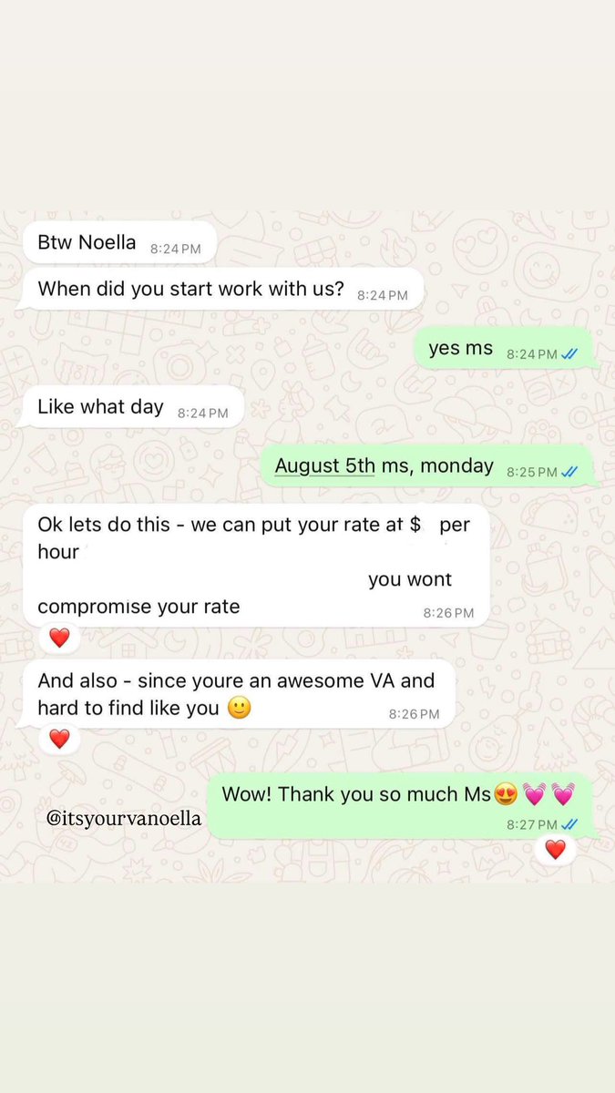 nmariate's tweet photo. I'm incredibly grateful to have a client who appreciates my efforts. This journey isn't just about career growth-it's about finding purpose, passion, and the power of being appreciated.

#virtualassistant #entrepreneurs #smallbusinessowner https://t.co/50lvG10FSR