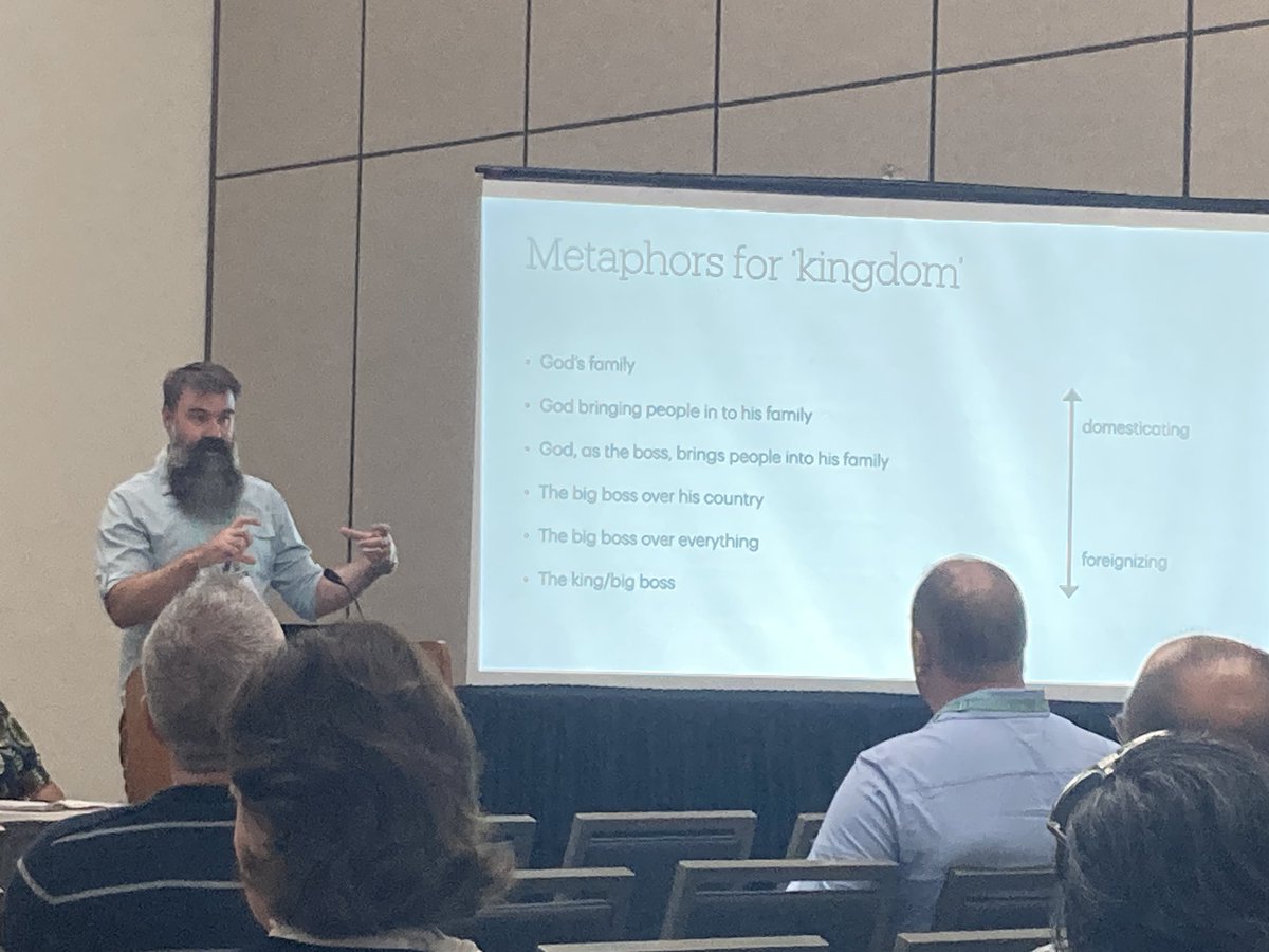 s_seglenieks's tweet image. A fantastic paper on how to translate ‘kingdom’ into Australian Indigenous languages that don’t have a concept of king/kingship or that have a negative association with king/kingship because of the oppression of colonisation. #sblaar24