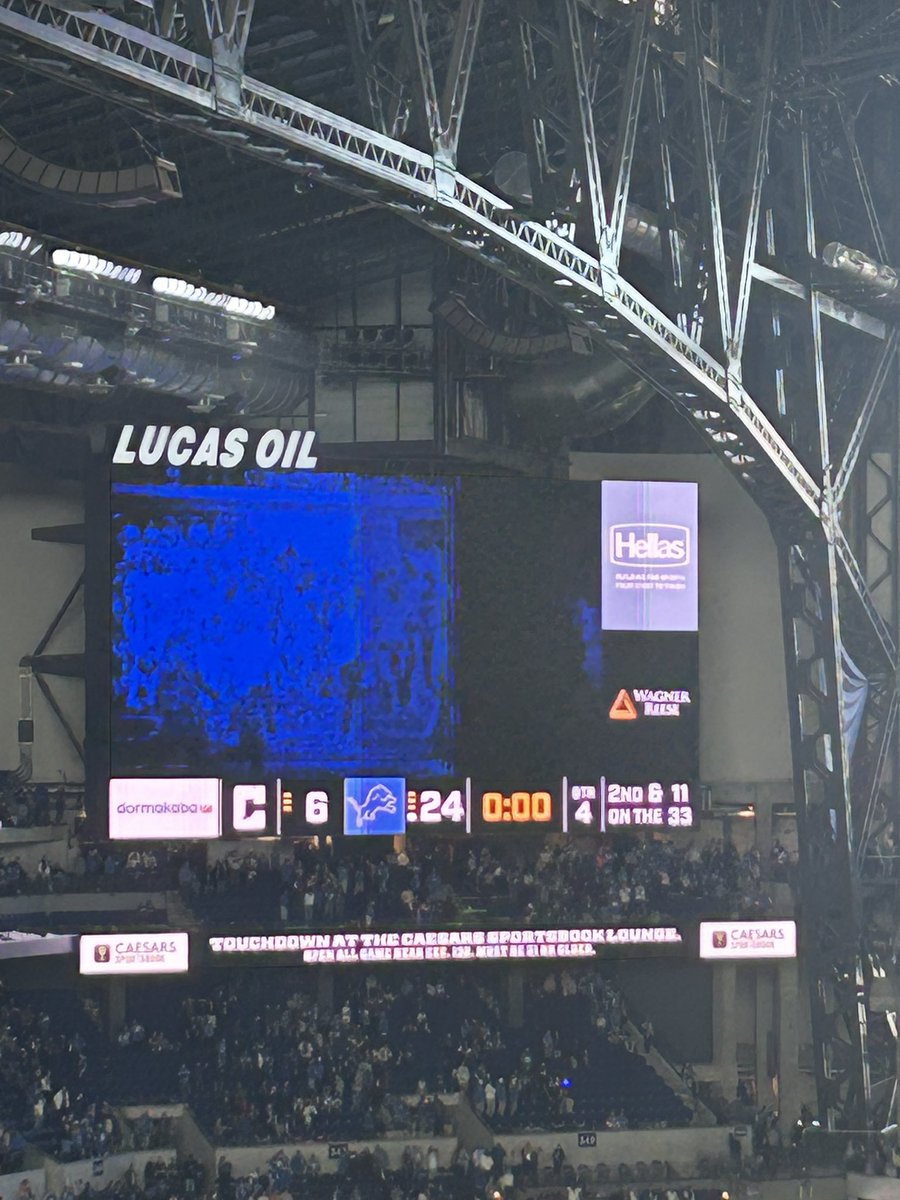Lions Win!!  Great day at Lucas Oil #DETvsIND. #OnePride