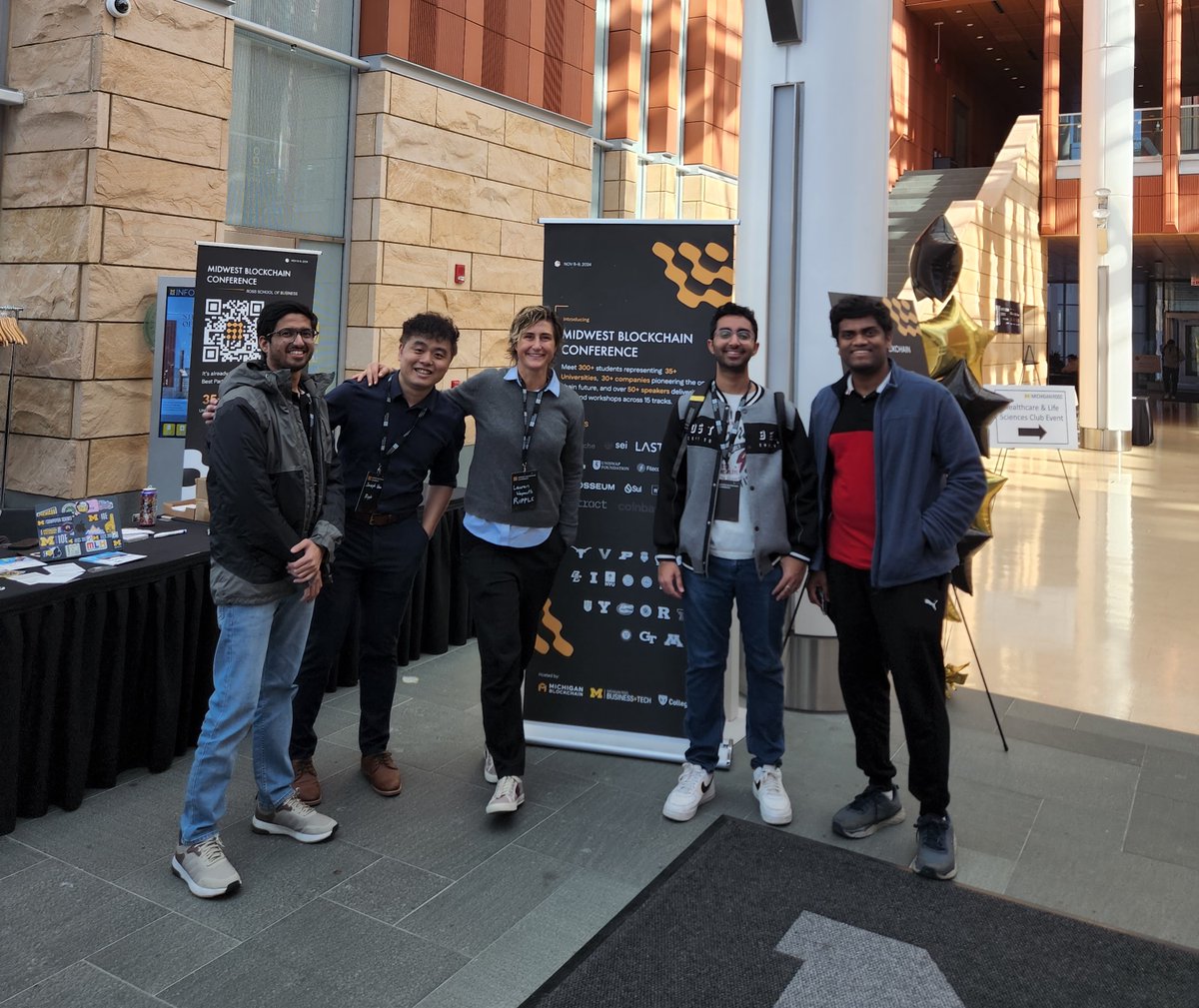 Blockchain at Maryland (@blockchainatumd) on Twitter photo Shoutout to the amazing team at <a href="/UMichBlockchain/">UMich Blockchain</a> for hosting us at the Midwestern Blockchain Conference this November ❤️
It was great connecting with students, VCs and companies there.
Thanks to <a href="/collegedao_hub/">College DAO</a> for listing us on their ecosystem page.
MBC's X: <a href="/MBC_Conference/">Midwest Blockchain Conference</a> Shoutout to the amazing team at <a href="/UMichBlockchain/">UMich Blockchain</a> for hosting us at the Midwestern Blockchain Conference this November ❤️
It was great connecting with students, VCs and companies there.
Thanks to <a href="/collegedao_hub/">College DAO</a> for listing us on their ecosystem page.
MBC's X: <a href="/MBC_Conference/">Midwest Blockchain Conference</a>
