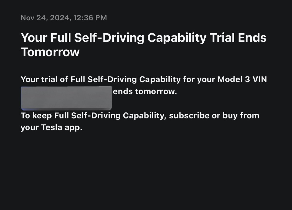 The worse news i’ve heard all day, just extend it 😞 <a href="/elonmusk/">Elon Musk</a> <a href="/Tesla_AI/">Tesla AI</a>