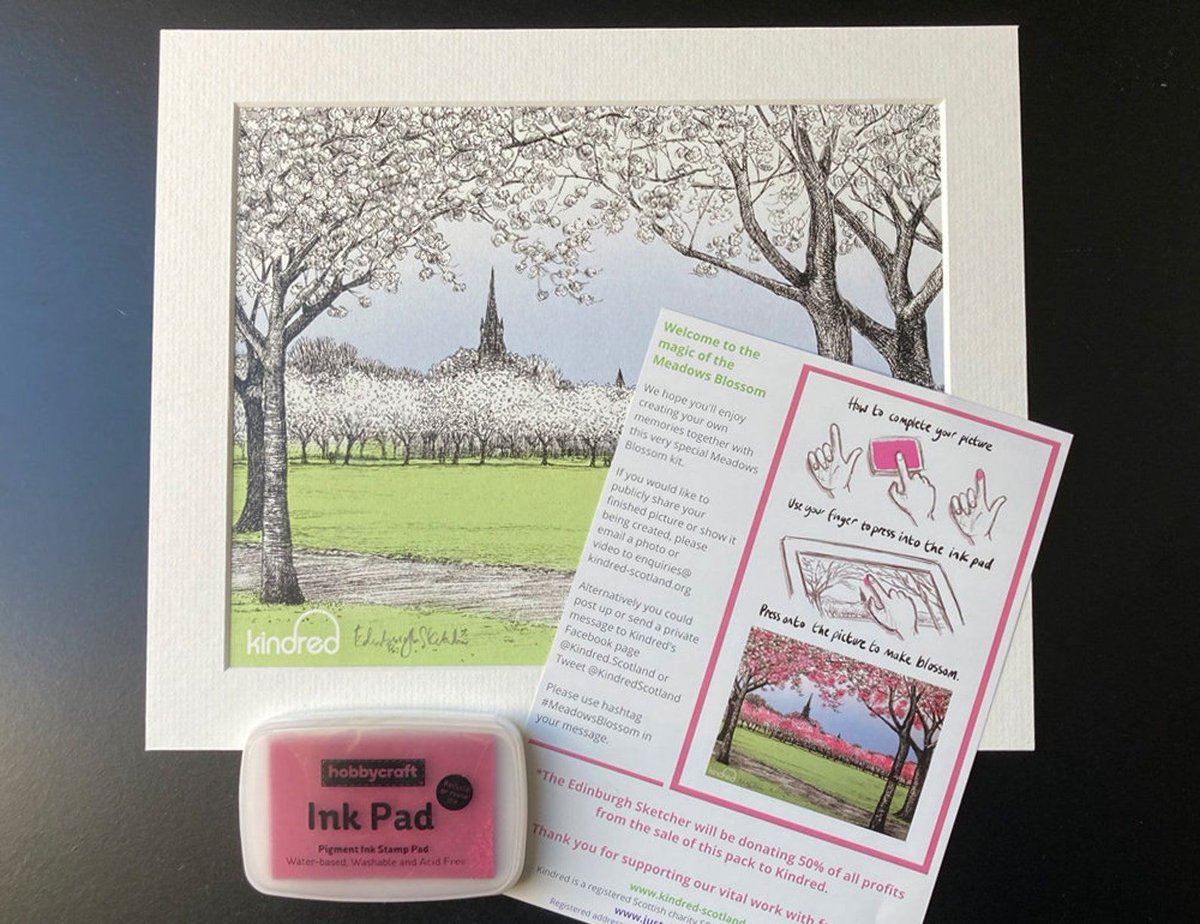 edinsketcher's tweet image. Missing the blossom in the trees around Edinburgh? You and your family can make your own fingerprint colour version of my Meadows Sketch with this interactive finger print kit in aid of local charity @KindredScotland ….
etsy.com/uk/listing/148…

#familytime #memoriesmade