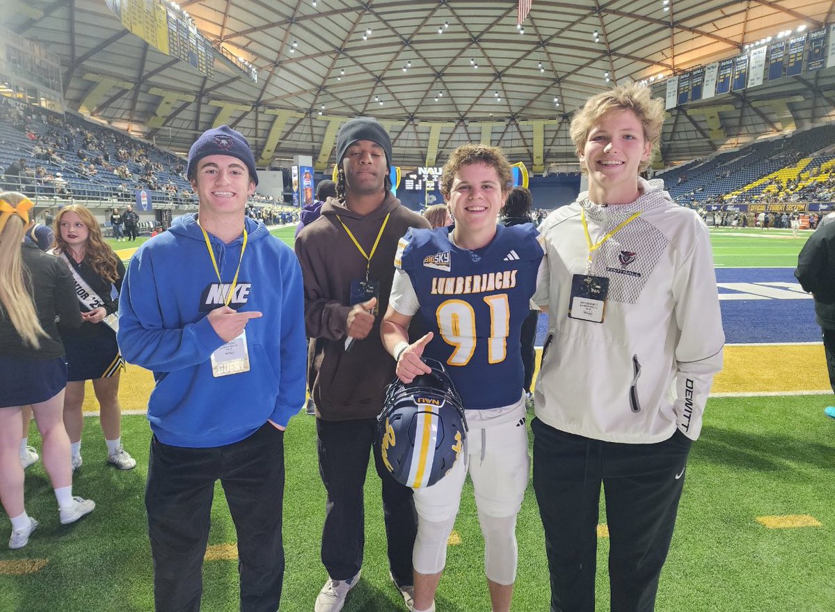 Britton DeWitt (@brittdewitt3) on Twitter photo Thanks to <a href="/TimRoschmann/">Tim Roschmann</a> <a href="/CoachSwanson_/">Terry Swanson</a> and <a href="/Coachbwright4/">Brian Wright</a> for the game day invite and showing us the incredible facilities!
<a href="/alaqcfootball/">ALA QC Football</a> <a href="/raedwards8/">Richard Edwards</a> <a href="/CoachRWinkler/">Coach Winkler</a> @QBManuch <a href="/PatriotsDC/">James Verenski</a> <a href="/mxrd15/">Max Hall</a> <a href="/SamuelHunsaker_/">Samuel Hunsaker</a> Thanks to <a href="/TimRoschmann/">Tim Roschmann</a> <a href="/CoachSwanson_/">Terry Swanson</a> and <a href="/Coachbwright4/">Brian Wright</a> for the game day invite and showing us the incredible facilities!
<a href="/alaqcfootball/">ALA QC Football</a> <a href="/raedwards8/">Richard Edwards</a> <a href="/CoachRWinkler/">Coach Winkler</a> @QBManuch <a href="/PatriotsDC/">James Verenski</a> <a href="/mxrd15/">Max Hall</a> <a href="/SamuelHunsaker_/">Samuel Hunsaker</a>