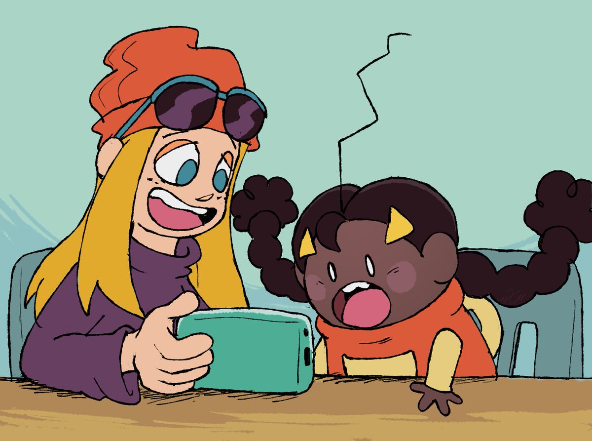 Look at this! (what are they watching...?) 📱