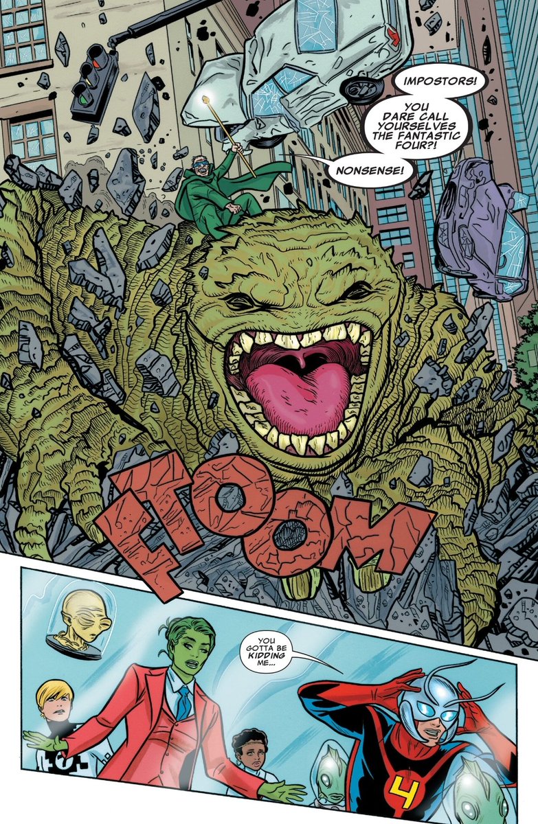 TradeWaitersPod's tweet photo. HAPPY THANKSGIVING WEEK 🦃 This episode we decided to read a book from Marvel's first family the FANTASTIC FOUR by Matt Fraction, @AllredMD and Mark Bagley.
This book sees the FF go on a family vacation so they hire a new Fantasic FOUR roster to take their place. https://t.co/zBliStTavl