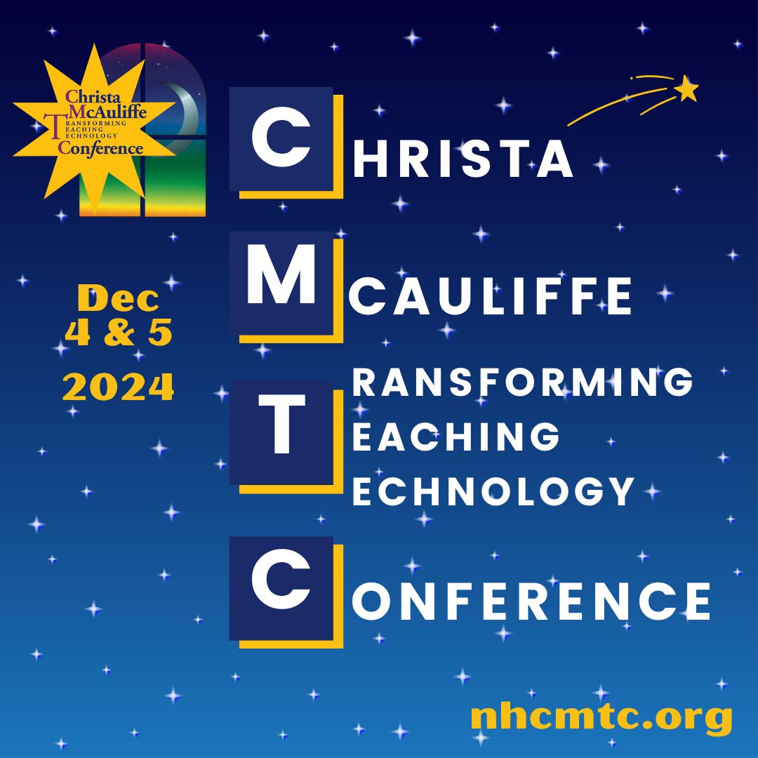 nhcmtc's tweet photo. No need for the SUNDAY SCARIES when you know that #CMTC24 is almost here! Join your #EdTech friends &amp; colleagues at the Nashua Sheraton Dec 4-5 for support, learning, connection, &amp; more - register at https://t.co/CFgskk9GFJ #EdTech #NHED https://t.co/8fW5YxweTf