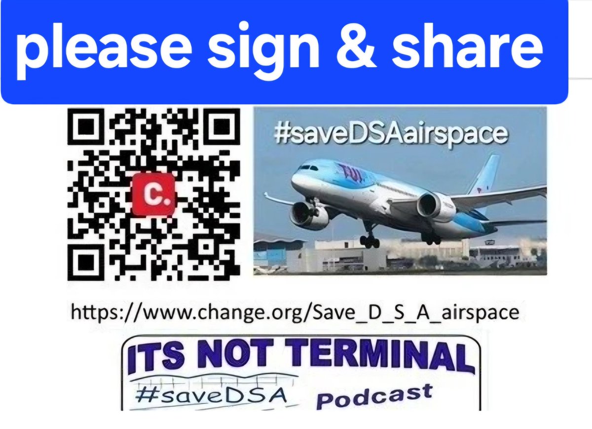 #saveDSA_Airport (@save_dsa) on Twitter photo can I ask that this picture is shared by everyone that supports the reopening of our airport.
Please
post it
share it or
make it your profile picture.
we need to show and reinforce to the <a href="/UK_CAA/">UK Civil Aviation Authority</a> and the <a href="/transportgovuk/">Department for Transport</a>
Of the public support for our #saveDSa #saveDSAairspace can I ask that this picture is shared by everyone that supports the reopening of our airport.
Please
post it
share it or
make it your profile picture.
we need to show and reinforce to the <a href="/UK_CAA/">UK Civil Aviation Authority</a> and the <a href="/transportgovuk/">Department for Transport</a>
Of the public support for our #saveDSa #saveDSAairspace