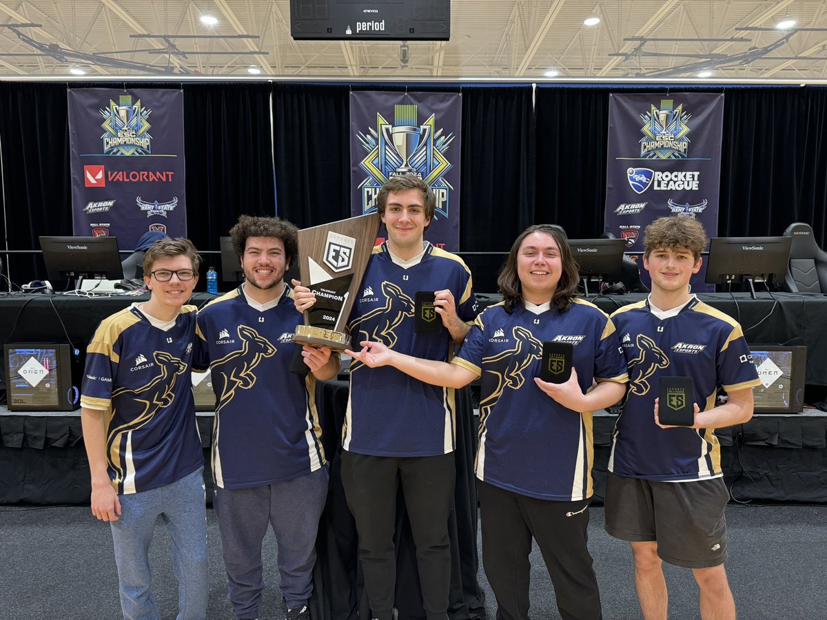 Akron Esports (@zipsesports) on Twitter photo We are your 2024 Valorant <a href="/ESC_Conference/">Esports Collegiate</a> Champions! The team dominated all weekend only dropping two maps the entire tournament!
🏆<a href="/vorcez_/">vorcez</a>
🏆<a href="/TheMainBugz/">Bugz</a>
🏆<a href="/PokeChamp1375/">Dura Demon</a>
🏆<a href="/RegannatorTCG/">Regan Retzloff</a>
🏆Swig We are your 2024 Valorant <a href="/ESC_Conference/">Esports Collegiate</a> Champions! The team dominated all weekend only dropping two maps the entire tournament!
🏆<a href="/vorcez_/">vorcez</a>
🏆<a href="/TheMainBugz/">Bugz</a>
🏆<a href="/PokeChamp1375/">Dura Demon</a>
🏆<a href="/RegannatorTCG/">Regan Retzloff</a>
🏆Swig