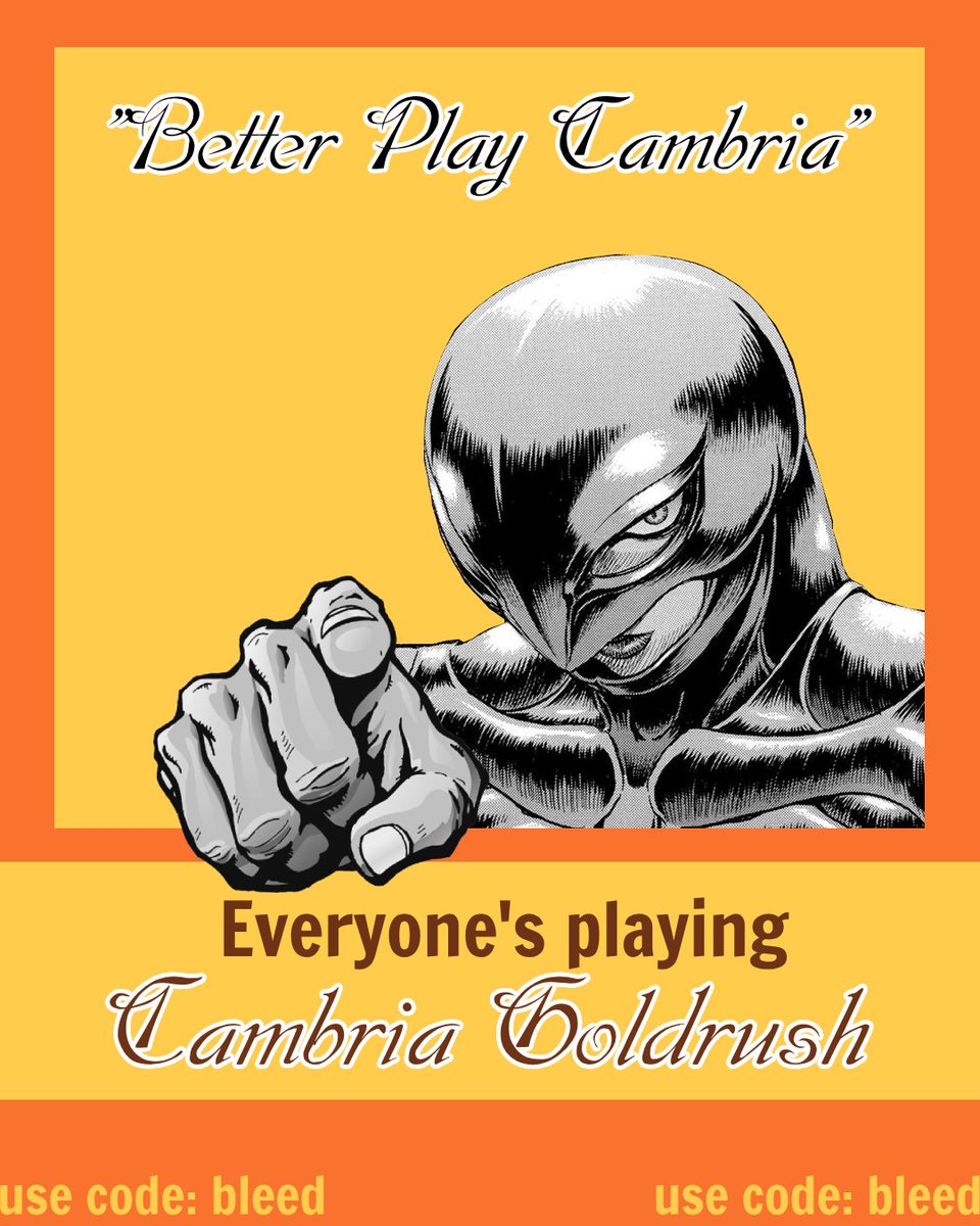 Better Play Cambria! <a href="/playcambria/">Cambria</a> 
🔥use code: bleed🔥

lobby.goldrush.gg/?code=bleed

#P2E #Cambria #Crypto #game #NFT 
<a href="/cyberpunk/">BEN.ZZZ</a> <a href="/dcentgeo/">Geo</a>