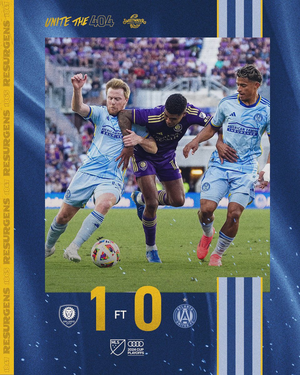 Davids_era_2003's tweet photo. It’s over. 
Our 2024 MLS season comes to an end. 
ATL are eliminated. 
I’m done.😪💔💔 

🇺🇸Orlando City 1-0 Atlanta United 

#MLS | #AtlantaUnited | #UniteThe404 | #ORLATL https://t.co/NGeW84H27w