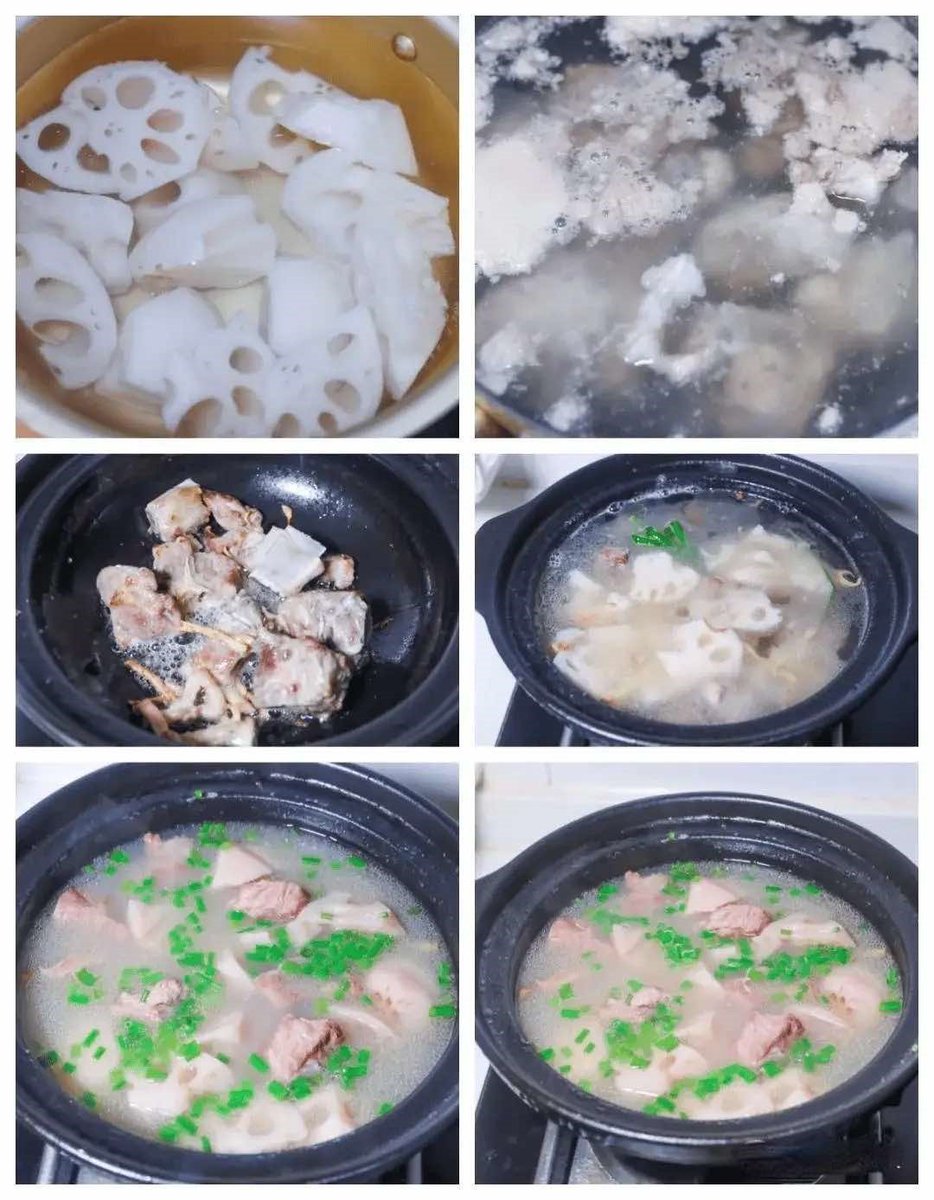 cea_lez's tweet photo. Canh củ sen và sườn heo

Mùa đông thời tiết hanh khô, ăn củ sen có tác dụng bổ âm, thanh nhiệt, dưỡng ẩm, giải khát, thanh tâm, an thần.

Nguyên liệu:
1-2 củ sen, 350g sườn heo, một ít gừng , 1-2 cây hành lá, 1 thìa canh rượu nấu ăn, muối, dầu ăn, tiêu. https://t.co/q2FCSUYbKx