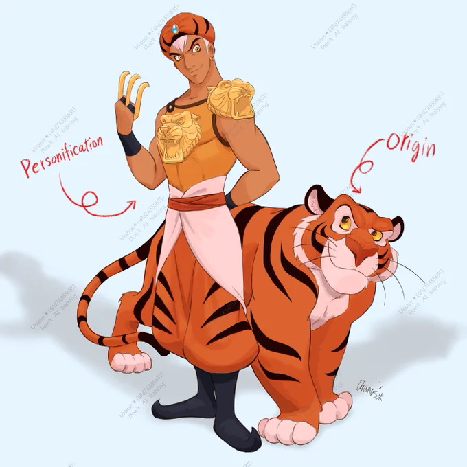 一時期ハマって妄想したラジャーの擬人化
置いておきますね🐯 
