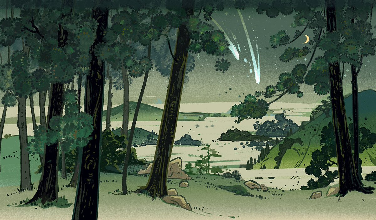 walnut_li's tweet photo. my bookcover illustration works 

 #illutration #artwork #trees #Landscapes #イラスト https://t.co/LUJwt9KQ1q