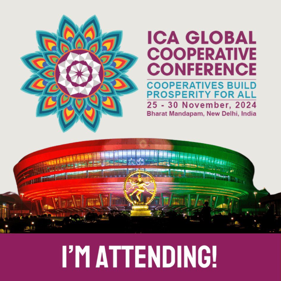 Excited to be representing our <a href="/NeighborCoops/">Neighboring Food Co-ops</a> with the <a href="/NCBACLUSA/">NCBA CLUSA</a> and <a href="/dotCoop/">DotCooperation</a> at the <a href="/icacoop/">International Cooperative Alliance</a> #Coop Conference in New Delhi this week! #IYC2025