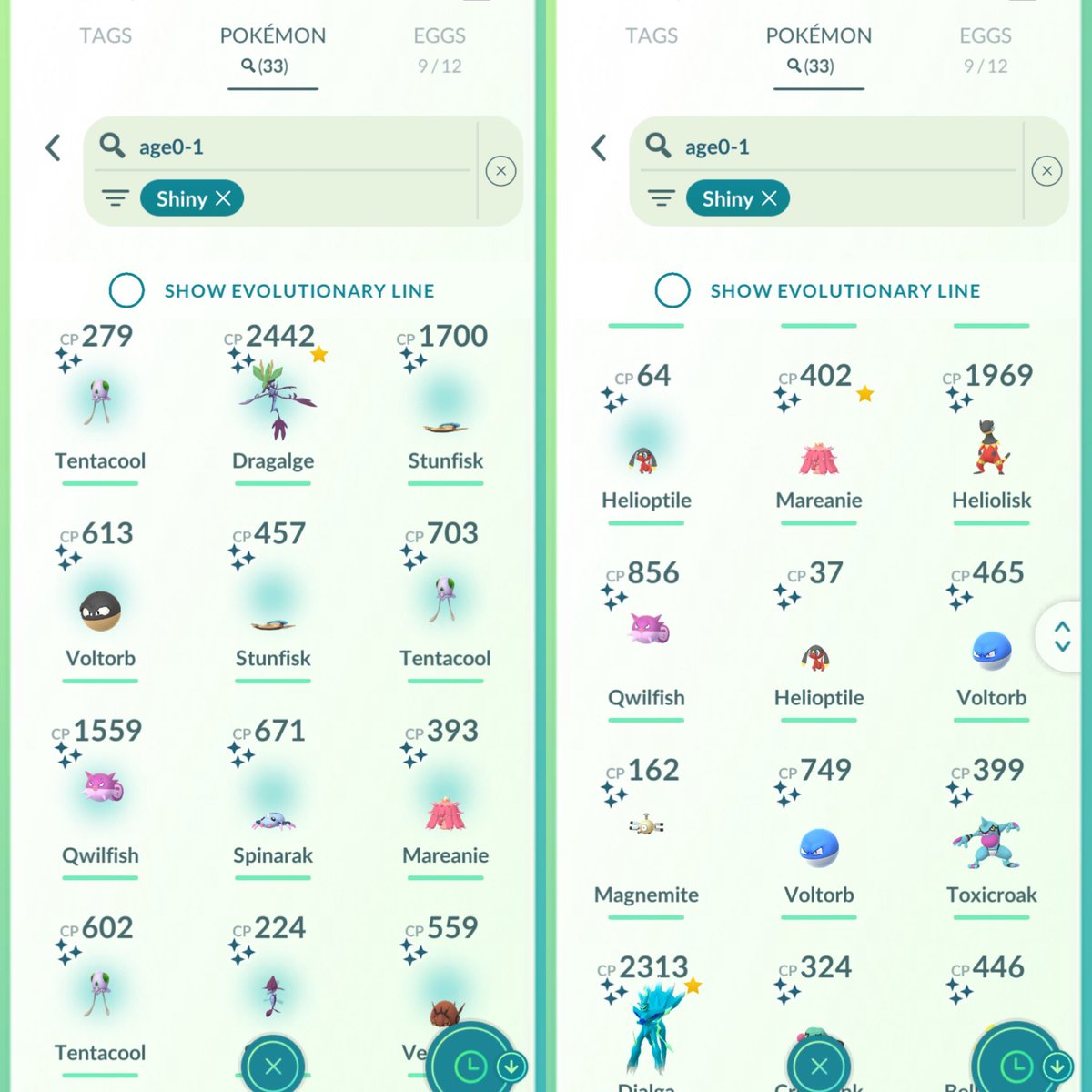 pogo_bLyss93's tweet photo. #GoWildArea wrap up:
52 raids (1 ✨ and 1 💯)
2 #Dynamax and 5 #Gigantamax raids done
33 ✨Total (1 Mighty Shiny)
4 💯 (3 being #MightyPokemon)
#Pokemon #PokemonGo #PokemonGoApp https://t.co/tTcI0Bp3dX