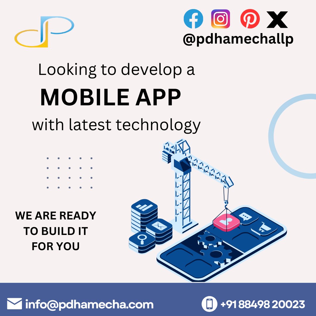 pdhamecha_llp's tweet photo. 🚀 Turning Ideas into Modern Mobile Apps.

We build user-friendly apps 🤳 to meet your business needs. Let’s bring your vision to life! 💡✨

#PDHamecha #pdhamechallp #DhamechaLLP #Dhamecha #LLP #AppDevelopmentExperts #MobileAppExperts #CustomTechSolutions #AdvancedApps https://t.co/yRpRogjQkJ
