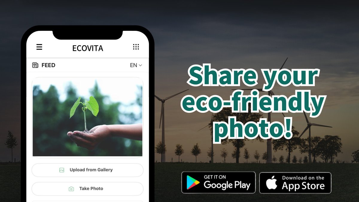 🌿 What’s Your Way of Loving the Environment?
With the ECOVITA app, you can share your eco-friendly actions through photos every day! 📸💚

📲 Download Now:
Android : play.google.com/store/apps/det…
iOS : apps.apple.com/app/ecovitapro…

#ECOVITA #EcoFriendly #ShareYourImpact #Sustainability