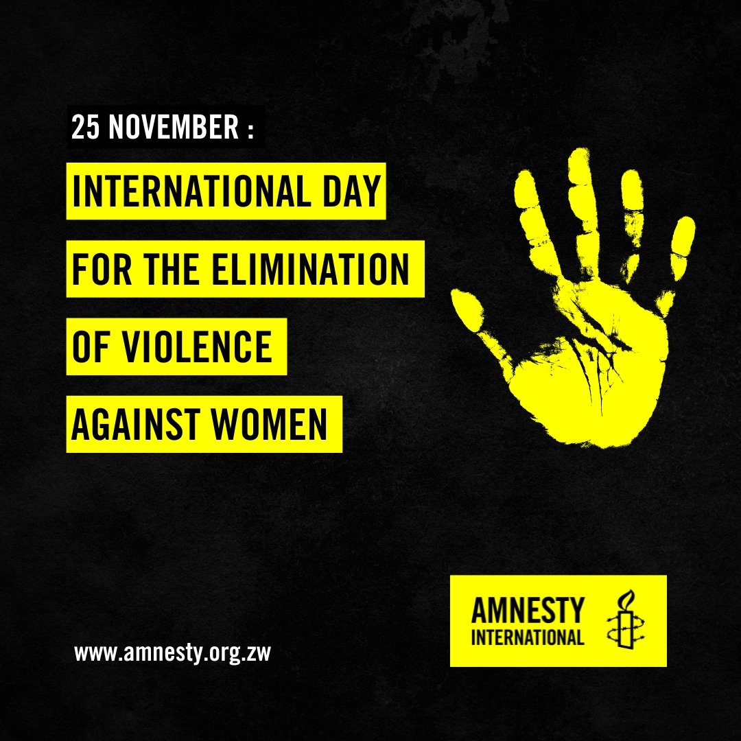 Stand up for #women on International Day for the Elimination of Violence against Women.

End the silence!
End the impunity!
End violence against women!

#16DaysOfActivismAgainstGBV 
<a href="/AmnestyKenya/">Amnesty Kenya</a> <a href="/AmnestyNairobi/">Amnesty Nairobi Circle of Conscience</a> <a href="/AmnestyMoi/">AmnestyMoi</a>