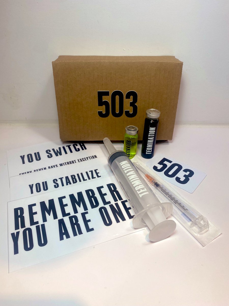 figheroprops's tweet photo. The Substance Kit now comes with the 503 box #TheSubstanceMovie #TheSubstance #movie #horror https://t.co/R8Qjx18s0O