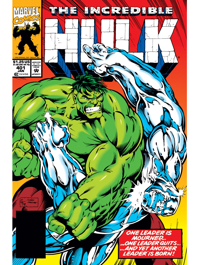 ClassicMarvel_'s tweet photo. Incredible Hulk #401 cover dated January 1993. https://t.co/UIdvGT0yby