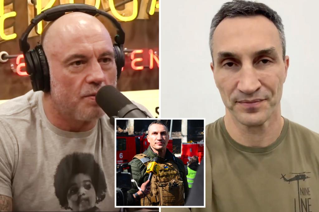nypost's tweet photo. Joe Rogan accused of spreading ‘Russian propaganda’ by Ukrainian boxer Wladimir Klitschko https://t.co/kbv20iDkas https://t.co/ckaMhFLQT4