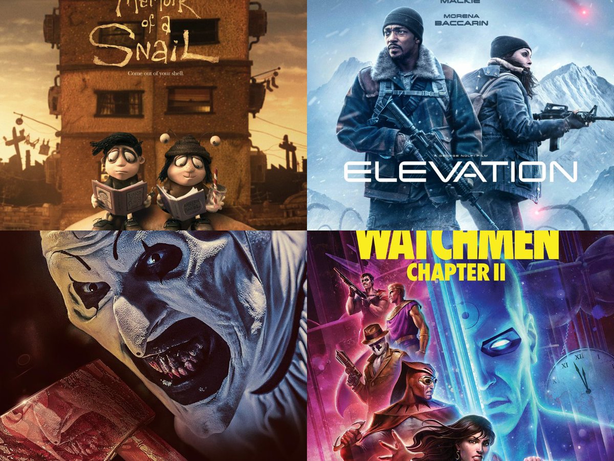 SmartBarani's tweet photo. Tomorrow Digital Releases !!

#MemoirOfASnail 
#Elevation 
#Terrifier3 
#WatchmenChapter2 https://t.co/bvVHSQ3Qv5