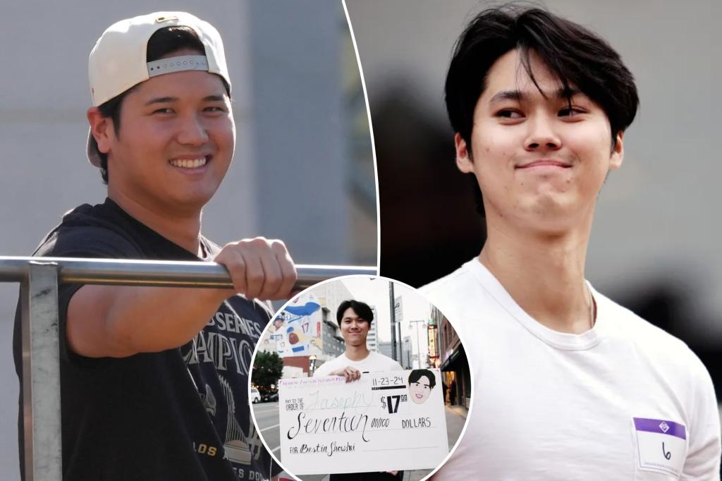 New York Post Sports on X: "Shohei Ohtani lookalike winner won just $17  dollars in LA contest https://t.co/SDKssQ1gEP https://t.co/PsxGWp5AvK" / X