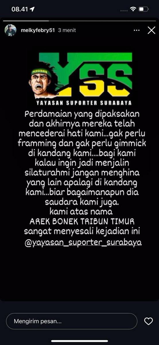 Apa kabar bonek seng di uyui cak 😬