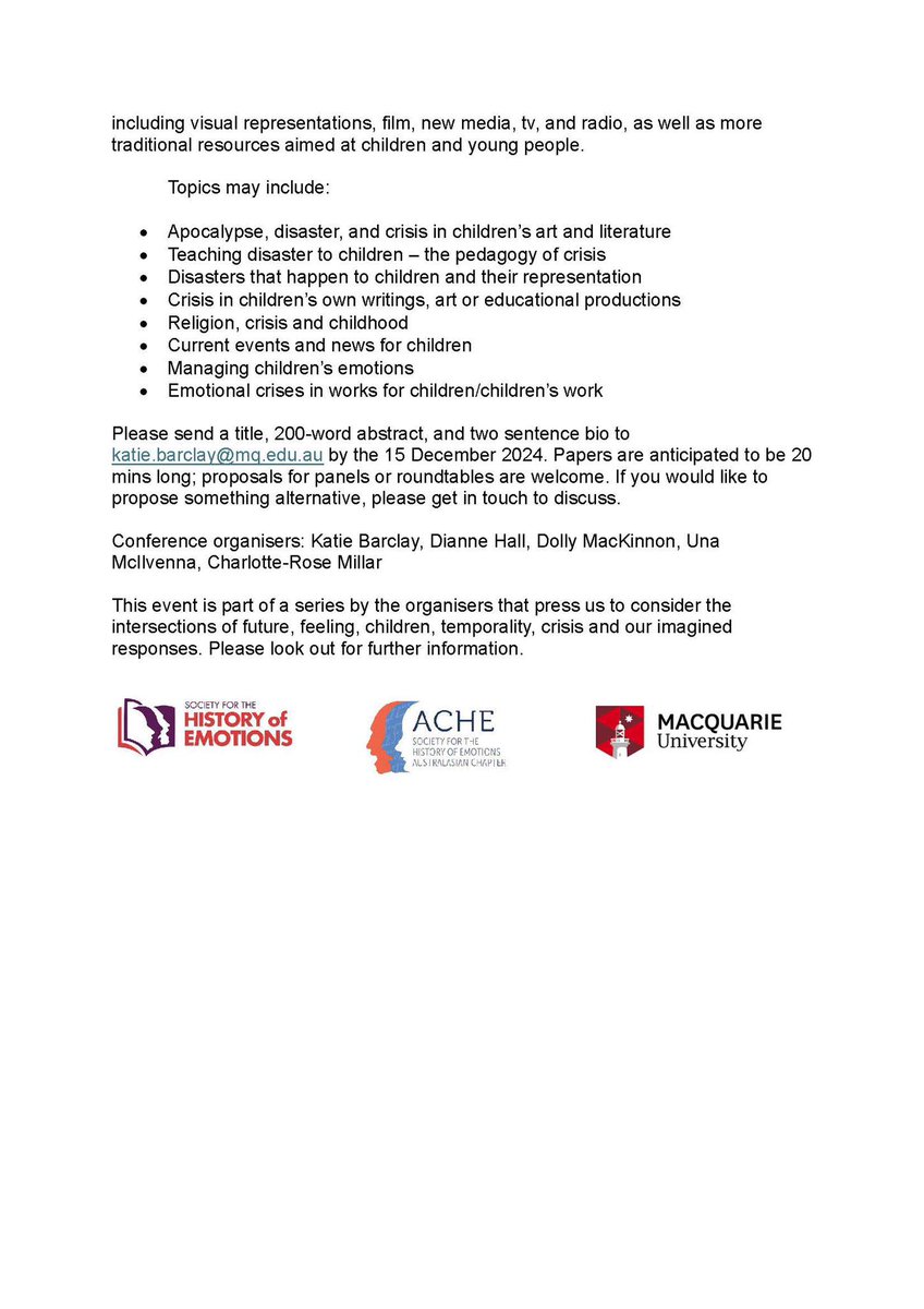 EHCS_Journal's tweet image. Deadline approaching! #CFP Learning about Disaster societyhistoryemotions.com/wp-content/upl…