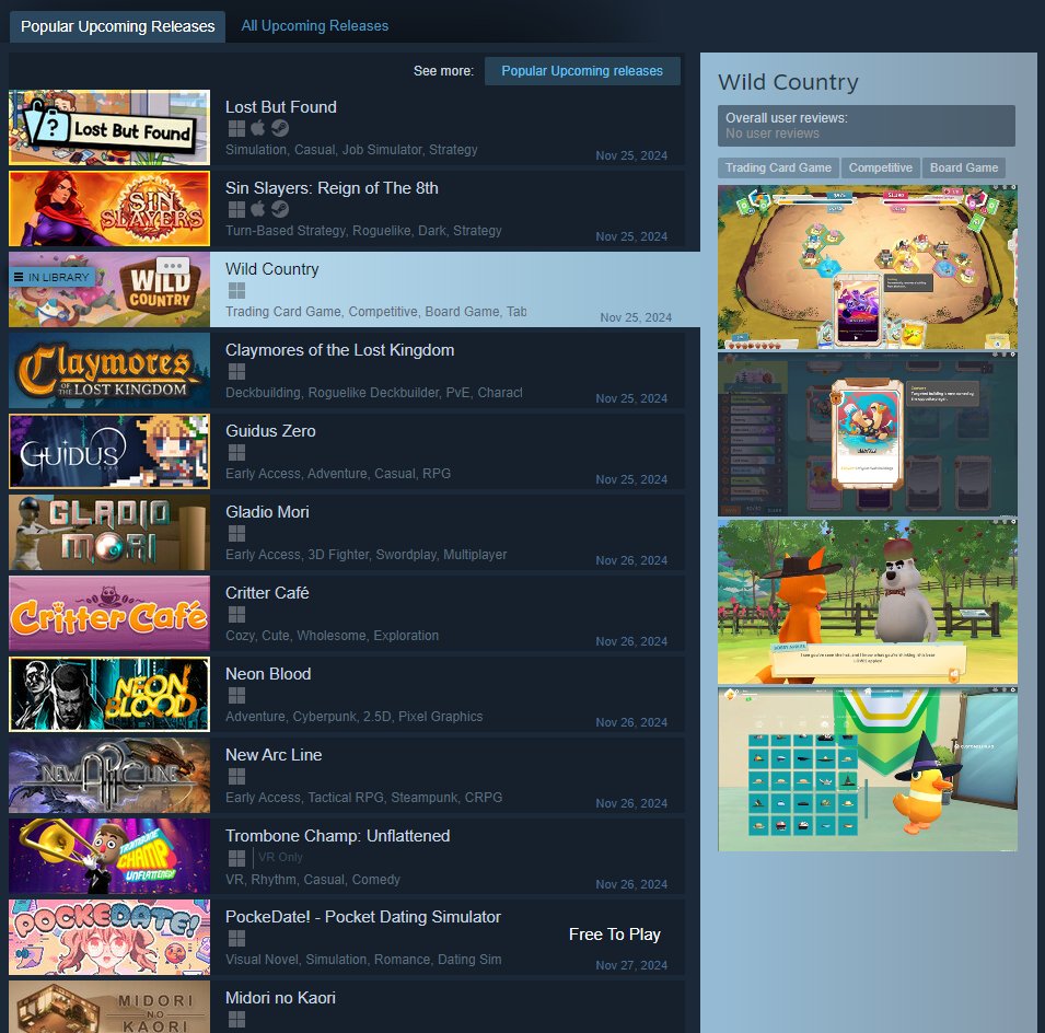#3 on Most Popular Upcoming! 🎉

Can we get to #1 before release tomorrow? 👀

#Steam #Indiegame #indiedev #gamedev