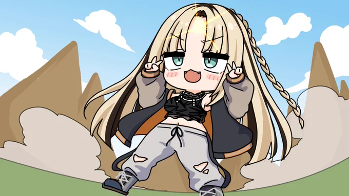 ニコたんの脇見せてあげるね?#ニコたん描いたん 