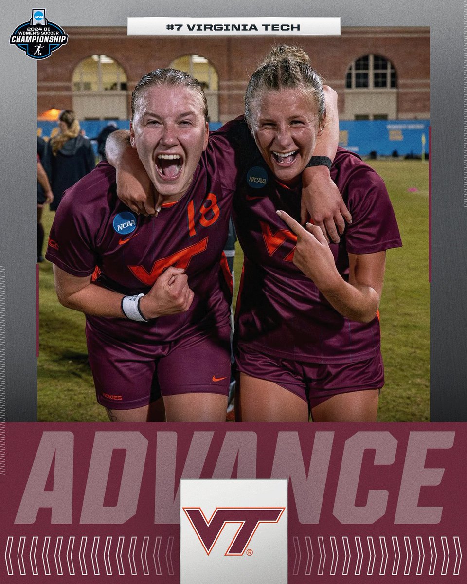 HOW ABOUT THOSE HOKIES?!?! 😤

(7) <a href="/HokiesWSoccer/">Virginia Tech Women's Soccer</a> defeats (3) Iowa, 1-0, to advance to the next round of the 2024 NCAA Women’s Soccer Tournament.

#NCAASoccer