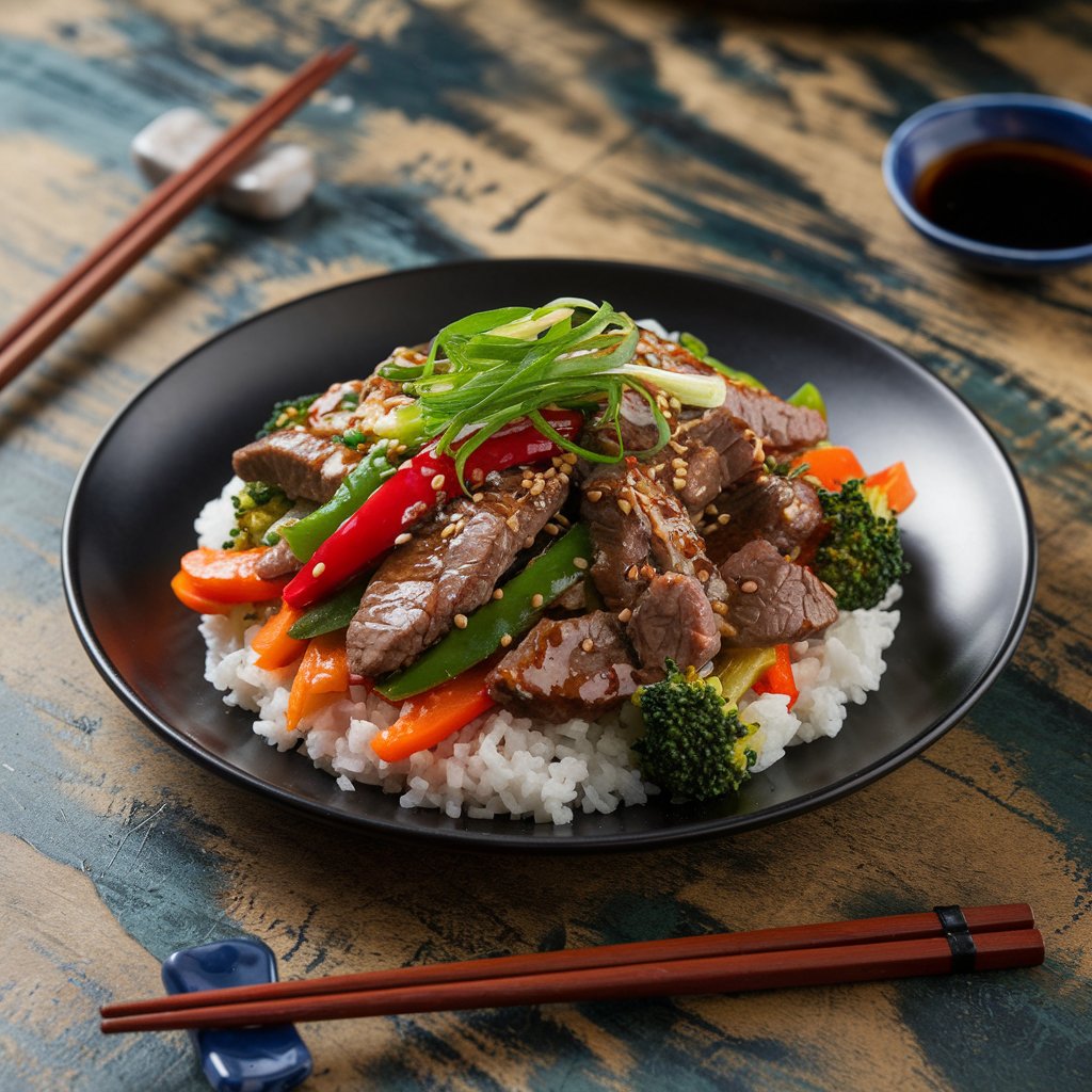 SwpRecipes's tweet photo. Savor the goodness of this Beef Stir Fry 🥢🔥! Tender beef, vibrant veggies, and a savory sauce come together in this quick and easy meal. Perfect for busy nights! 🍛✨ 

#BeefStirFry #QuickMeals #HealthyEating #StirFry #Foodie #EasyDinner #HomeCooked https://t.co/q6f4DnyFSb