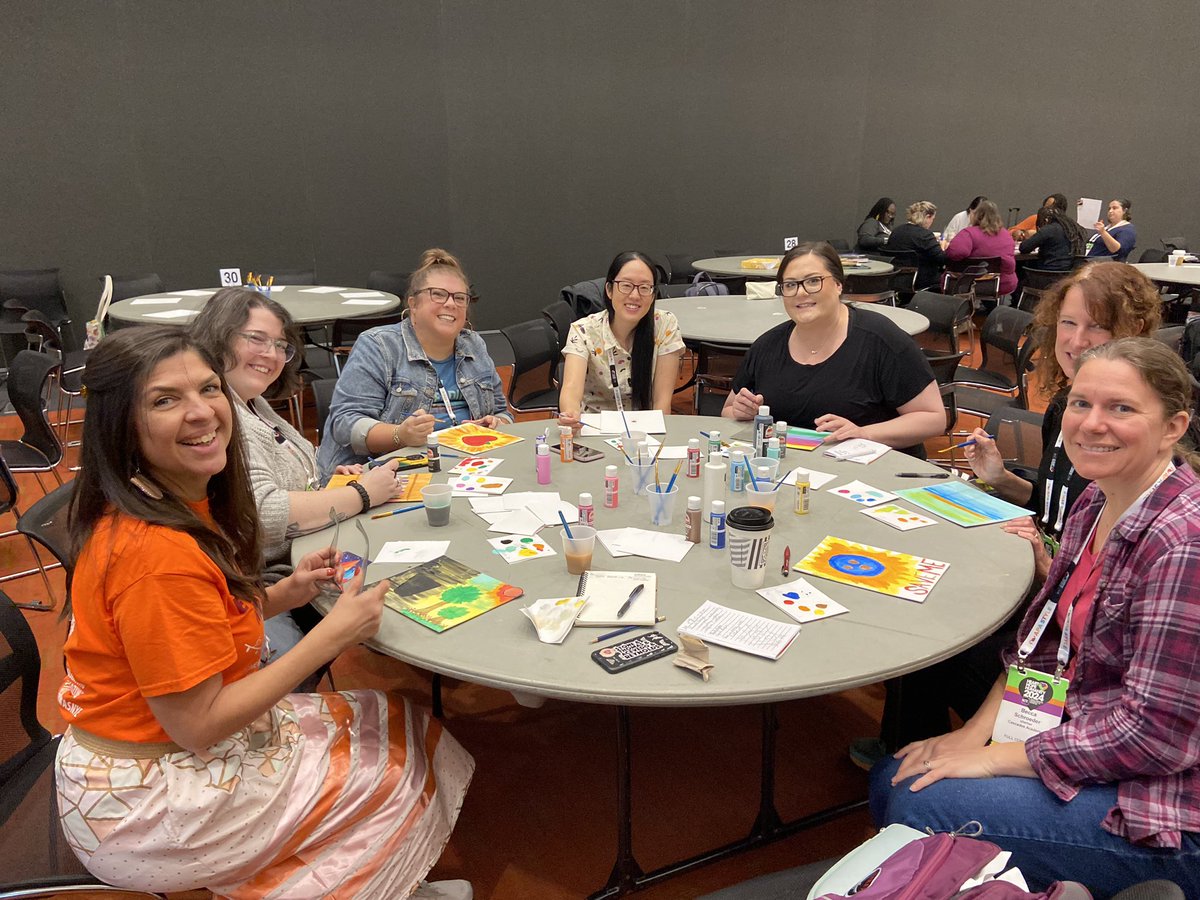 Alex_Corbitt's tweet photo. Our middle level arts-based activism session at @ncte! Shoutout to @scholarlysewist, Casey Pennington, and Sarah Bonner for facilitating!!
#NCTE24 #NCTE #makersinthemiddle https://t.co/ul0DbcsVsh