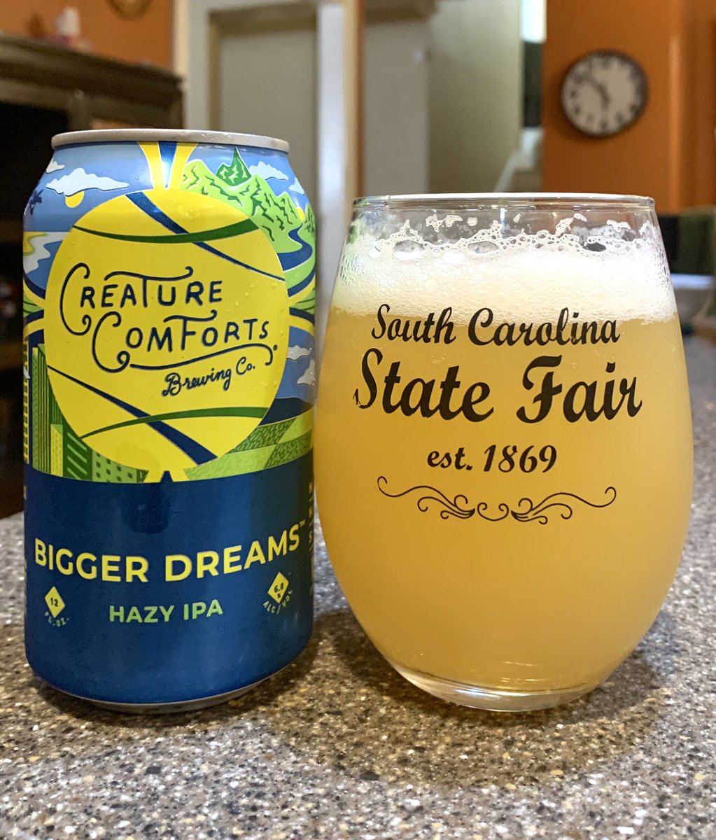 SC Beer Explorer (@scbeerexplorer) on Twitter photo Bigger Dreams by <a href="/creaturebeer/">Creature Comforts</a>.
Grapefruit aroma. Hazy yellow pour. Grapefruit and pine. Light and smooth. From the <a href="/GreensColumbia/">Green's Bev Columbia</a> discount cart!
#GABeer #BeerReview #DiscountBeerScore #BeerGeek Bigger Dreams by <a href="/creaturebeer/">Creature Comforts</a>.
Grapefruit aroma. Hazy yellow pour. Grapefruit and pine. Light and smooth. From the <a href="/GreensColumbia/">Green's Bev Columbia</a> discount cart!
#GABeer #BeerReview #DiscountBeerScore #BeerGeek